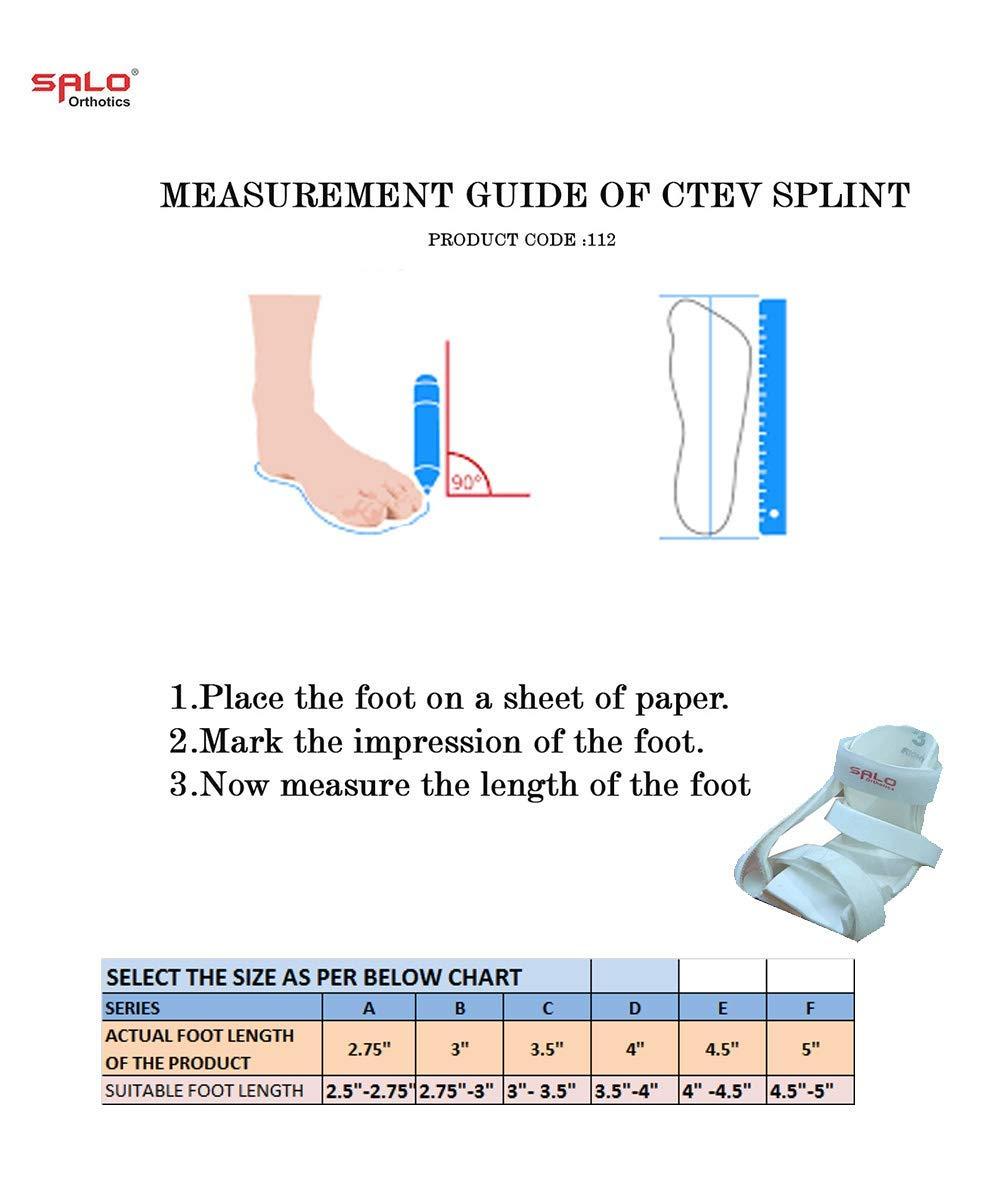 SALO Orthotics SALO Orthotics Unisex Ctev Splint Clubfoot Shoe Medical Surgical Shoe-(3\", RIGHT)