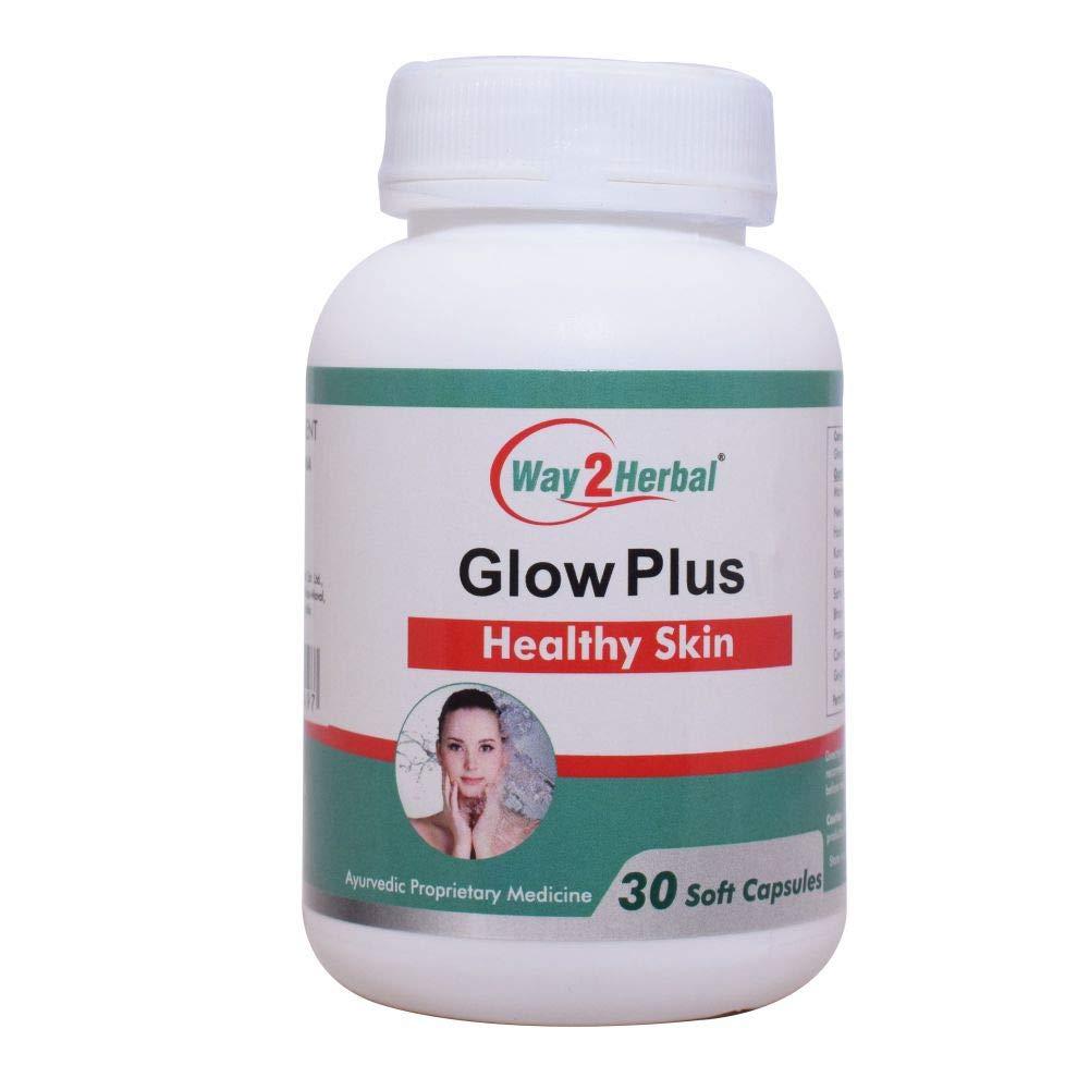 Way2Herbal Way2Herbal Glow Plus Skin Glow Capsule (30 Count Pack of 2)