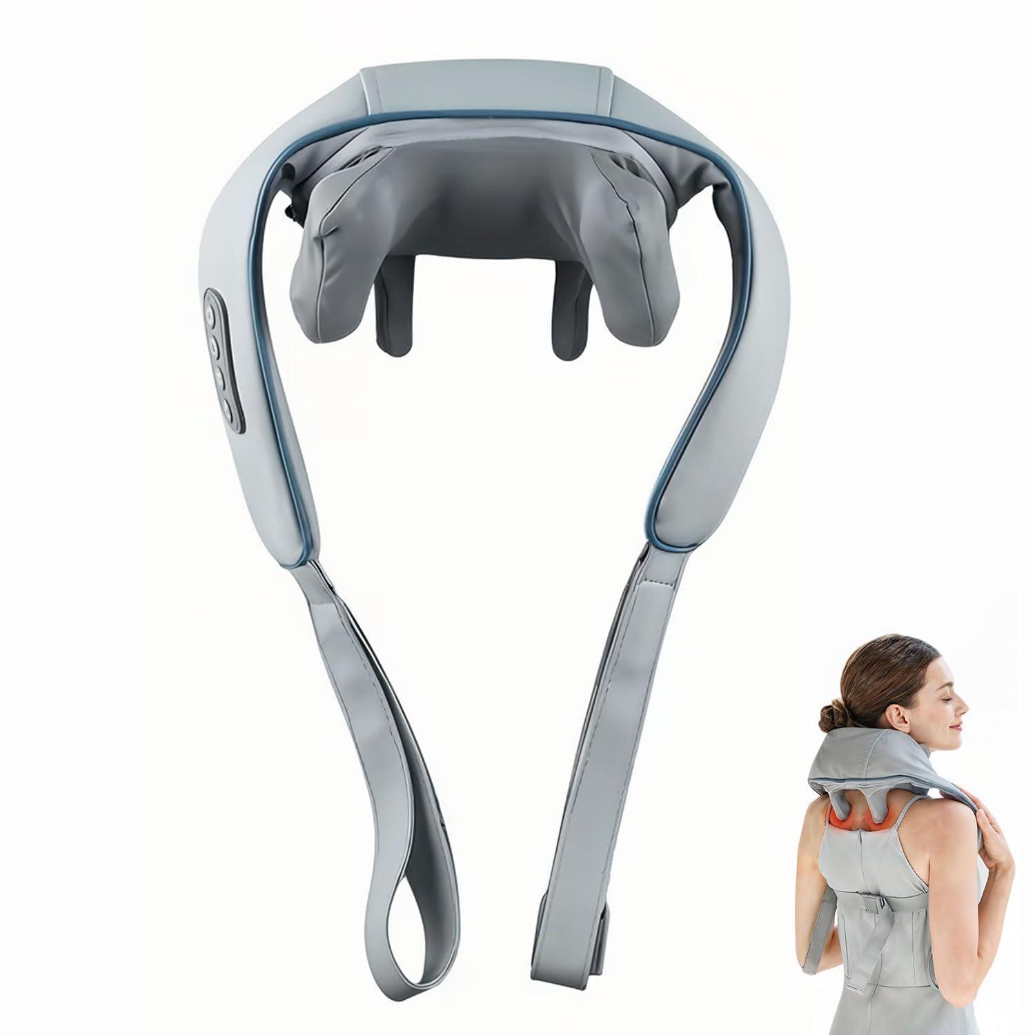 ASTIKAYA ASTIKAYA Neck and Shoulder Massager with Heat, Neck Massager, Shiatsu Neck and Back Massager with Heat Electric Shoulder Massagers, Deep 6D Kneading Massager Machine