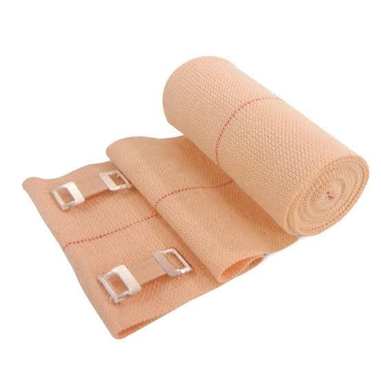 ALPHA LIFE CARE ALPHA LIFE CARE \"India Crepe\" Cotton Elastic Bandage Garam Patti Pain Relief For Knee, Leg, Hand, Foot, Finger Pain Support Available In 6Cm 8Cm 10Cm 15Cm (Medium 8 Cm X 4 Mtr) Pack Of 2