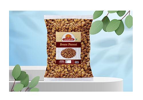 GHOTARAM Ghotaram Kadala Mavu Bold ground nuts Nut Cracker Namkeen | Organic Sing Bhujia Namkeen | Besan Coated Peanuts | Crunchy & Spicy Singh Bhujia | Fried in Groundnut Oil-420g*2Pack