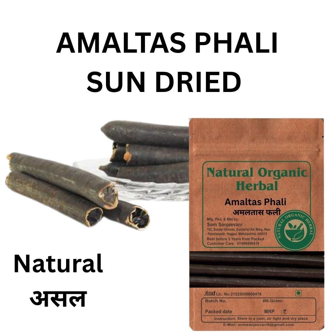 NATURAL ORGANIC HERBAL NATURAL ORGANIC HERBAL Amaltas Phali -fali Amaltas - Cassia Fistula -100g-Pure - No Mixing