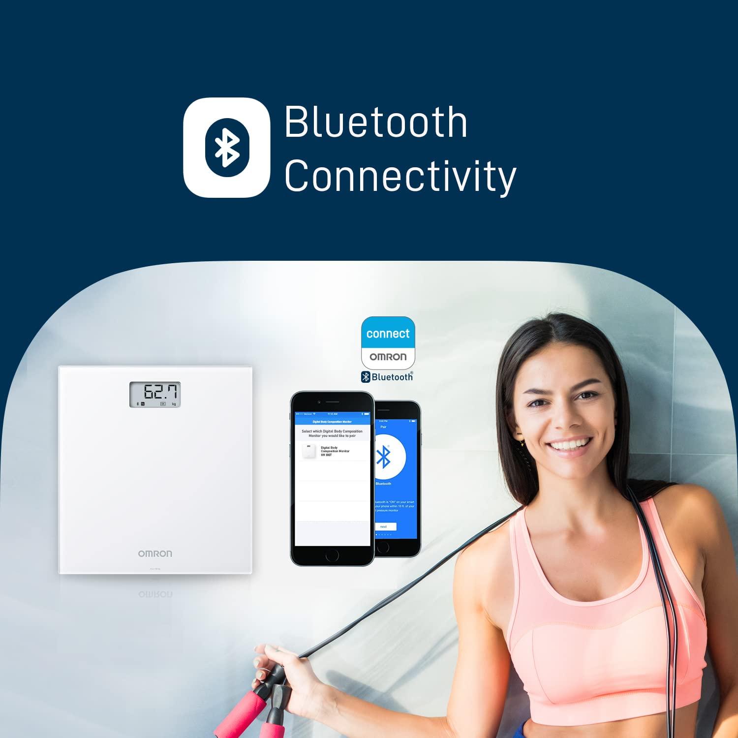 Omron Omron HN 300T Ultra Thin Bluetooth Enabled Automatic Personal Digital Weight Scale