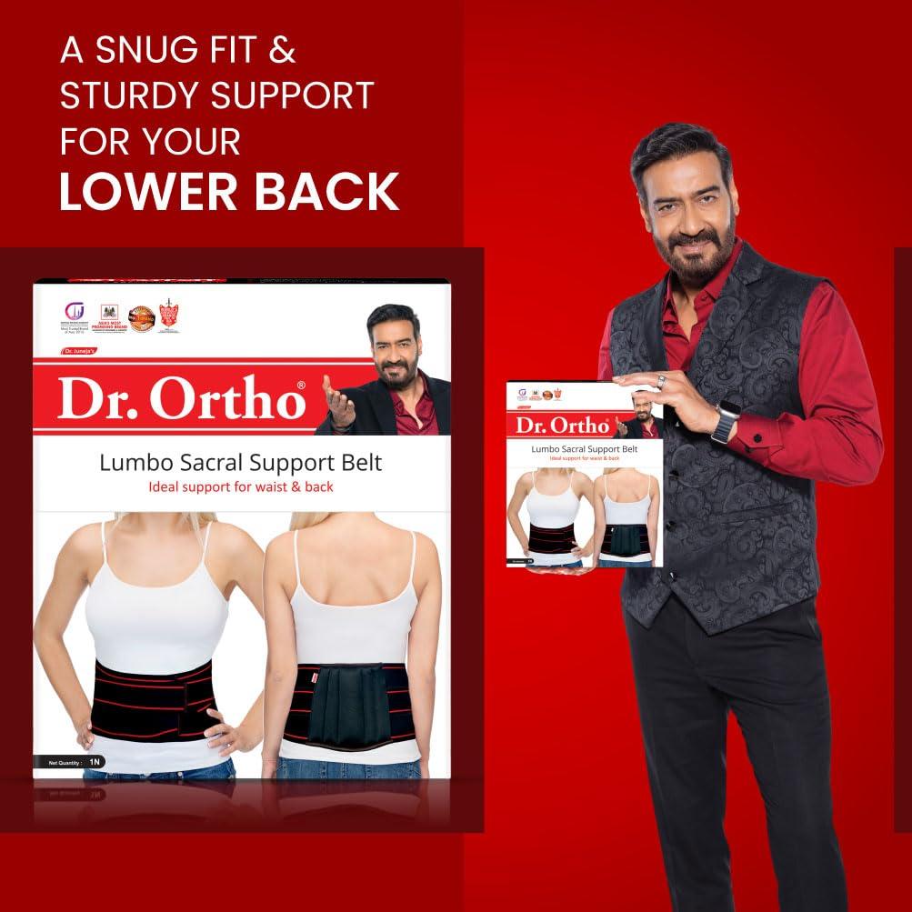 Dr Ortho Dr. Ortho Lumbo Sacral Support Belt For Muscle Relaxation(Waist & Back Support Belt)-For Men & Women, Cotton Fabric , Muscle(Xtra Large(115Cm-130Cm))