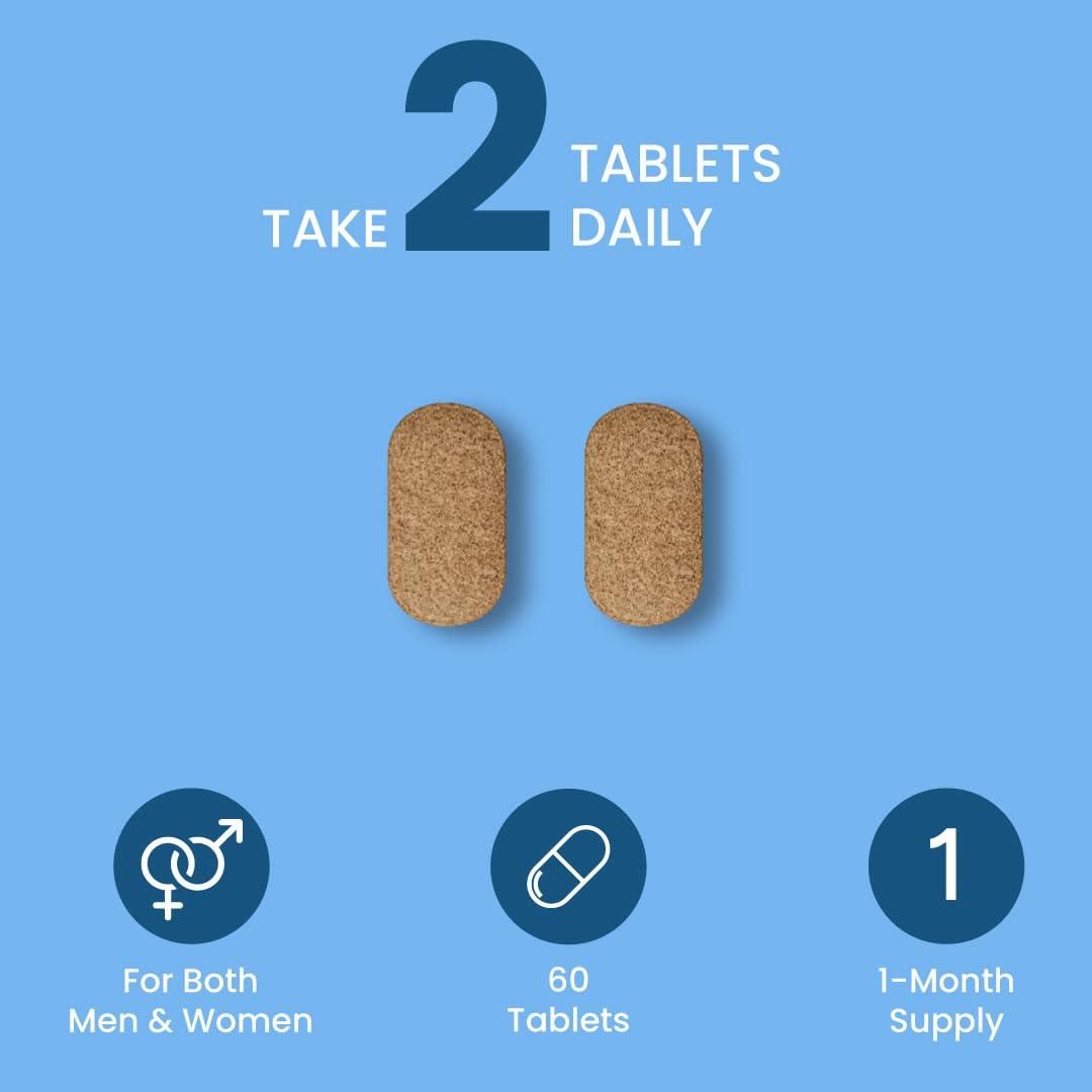 Holo ZEROHARM Holistic Ashwagandha Tablets | Organic Herbal Supplement | Ashwagandha Root Extract | Supports Stress Relief, Energy & Mental Wellness | Nano-Enhanced Formula | 60 Veg Tablets - 2 Pack