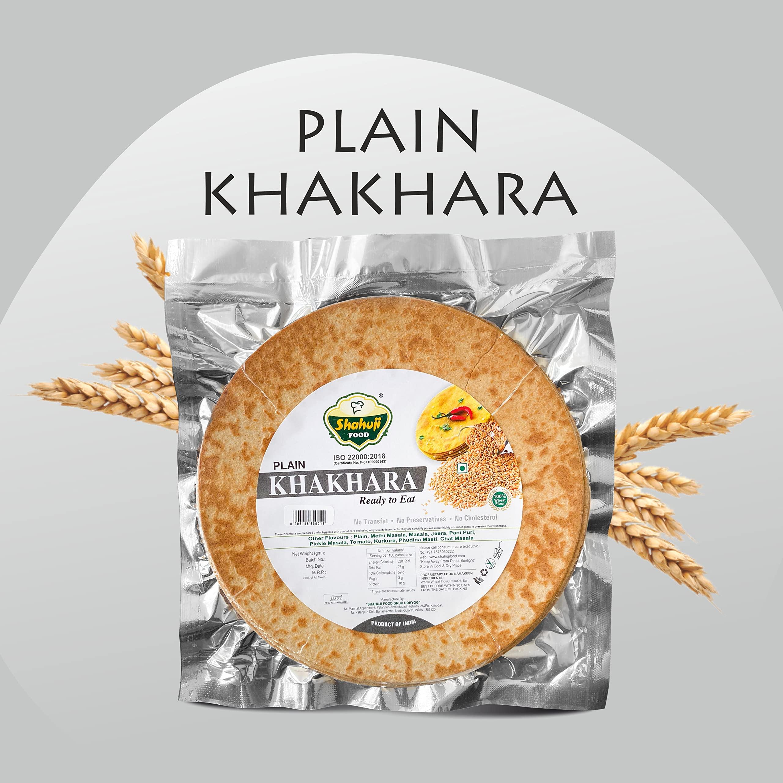 SHAHUJI SHAHUJI FOOD | KHAKHARA  PLAIN | PACK OF 2 (200GM EACH)