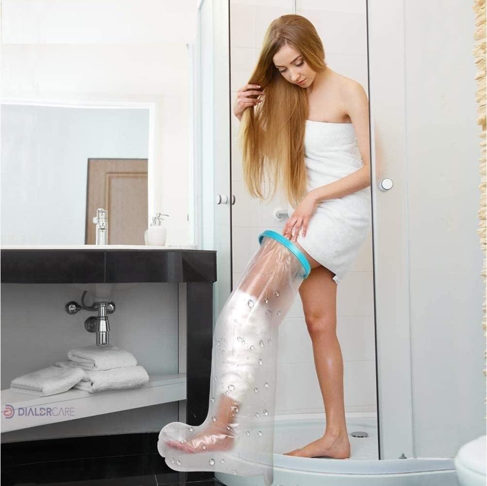 CARTSHOPPER CARTSHOPPER 100% Waterproof Leg Cast Cover for Showering Reusable Adult Short Leg Cast Protector Cast Covers for Shower Leg, Cast Bag for Shower Cast Cover for Showering Foot
