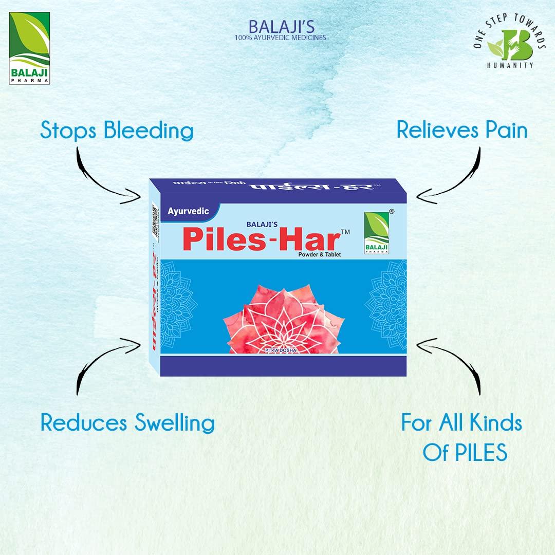 Balaji Pharma Balaji Piles Care Complete Piles Relief Kit Powder, Cream, and Tablets Piles Medicine Combo