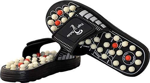acs ACS Spring Acupressure and Magnetic Therapy Accu Paduka Black Chappal Slippers for Full Body Blood Circulation Massager (7)