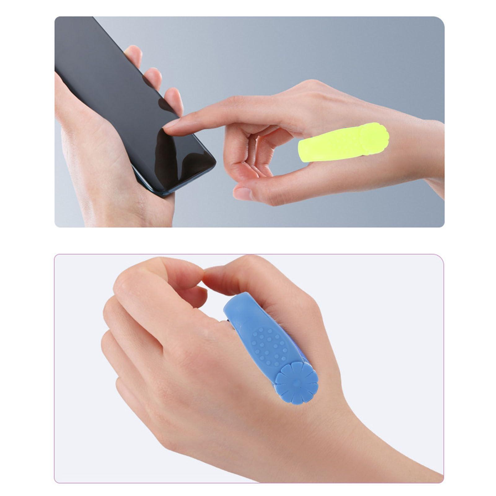 Jaerb Hand Pressure Point Clip, Headache Pressure Point Clip Eliminate Anxiety for Stress Relieving (Blue)