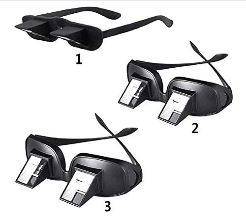 BIGXEN BIGXEN Lazy Reader Glasses On Down Bed Lazy Spectacles Horizontal Glasses High Definition Glasses Prism Periscope Lie Down Eyeglasses for Reading and Watch TV in Bed Unisex