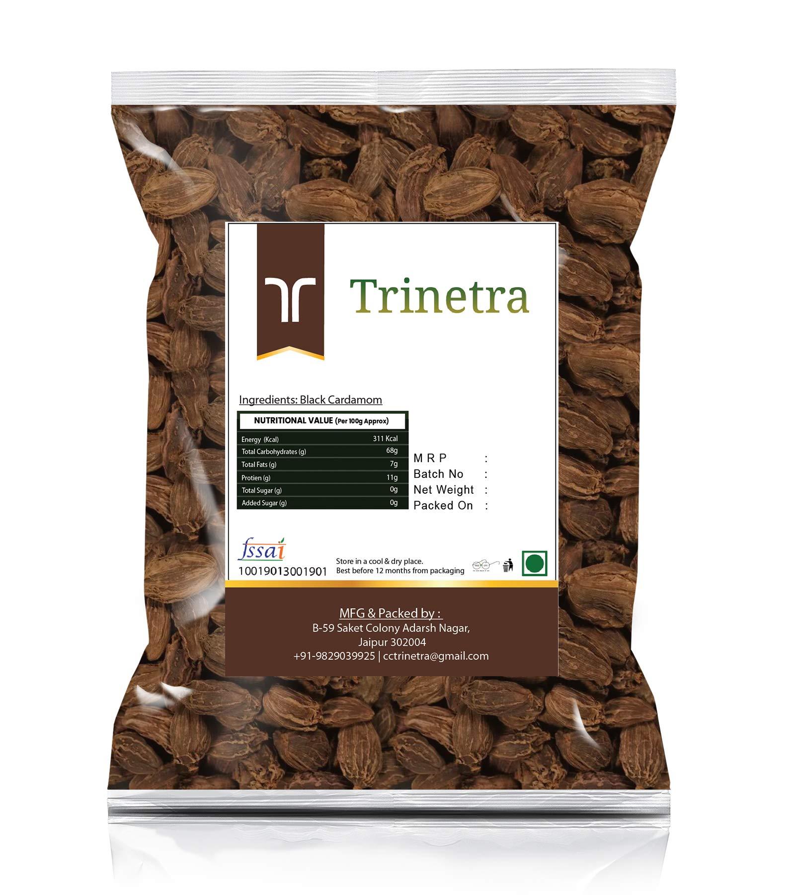 Trinetra Trinetra Black Cardamom (Kali Elaichi) (Black Cardamom (Kali Elaichi), 250gm)