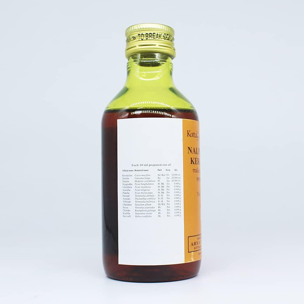 Golden Oldie Herbs Kottakkal | Nalpamaradi Kera Tailam-200Ml (Pack Of 1) | Of Arya Vaidya Sala