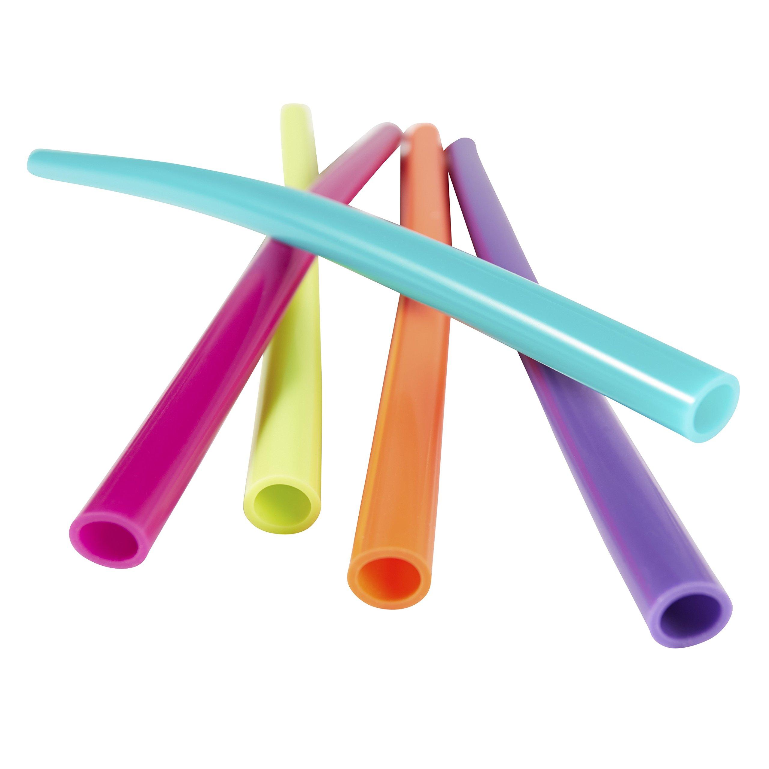 Bubba Brands Bubba Big Straw 5 Pack of Reusable Straws (Assorted Bold Colors)