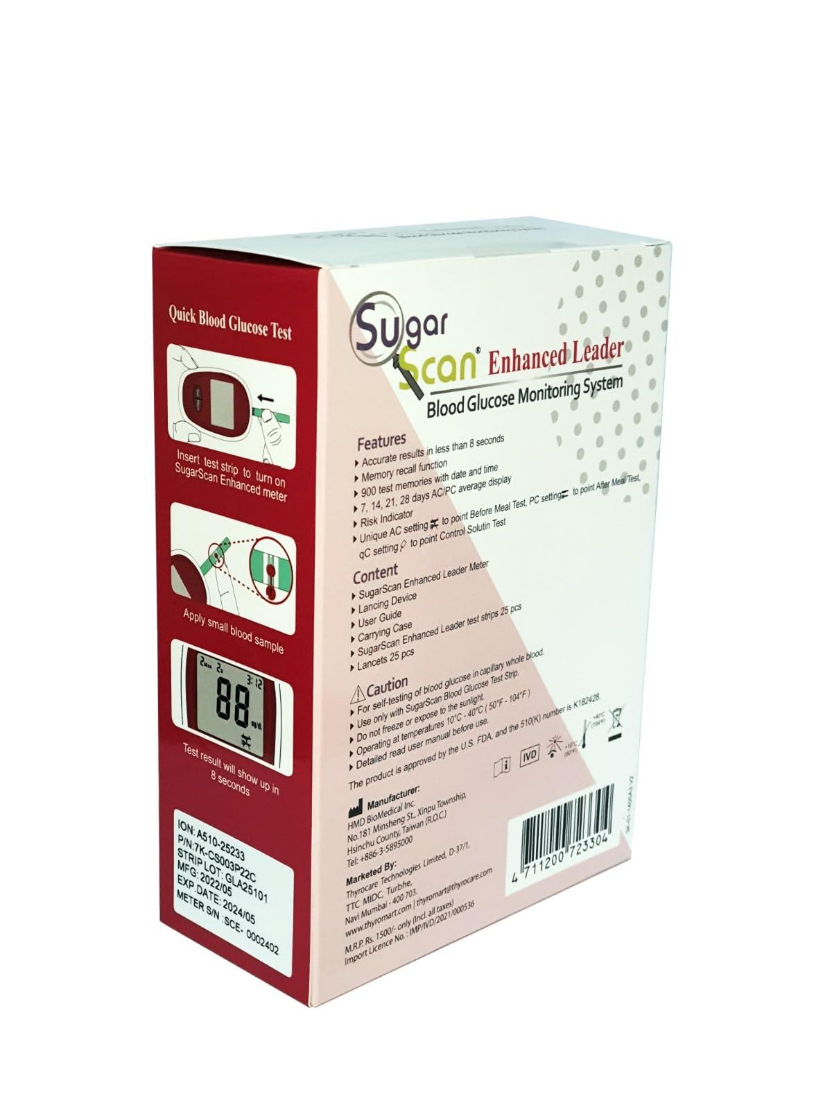 Thyrocare Thyrocare Sugarscan Glucose Meter with 25 Strips free