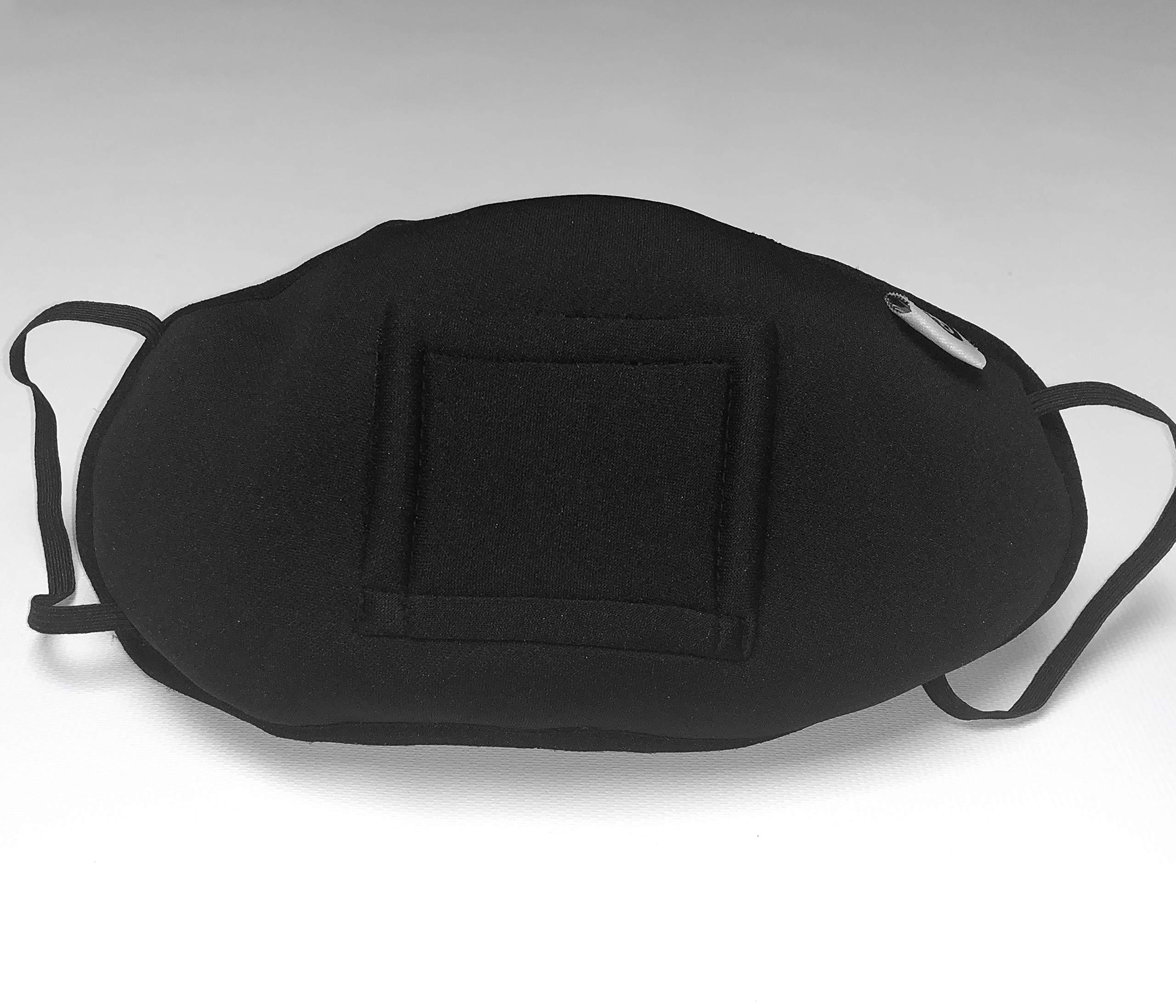 House of Zeitgeist House of Zeitgeist Activity Mask with mouth opening for Drinking, Eating, Exercising, Breathing, etc, for Women + Men + Reusable,Black,One Size Adult