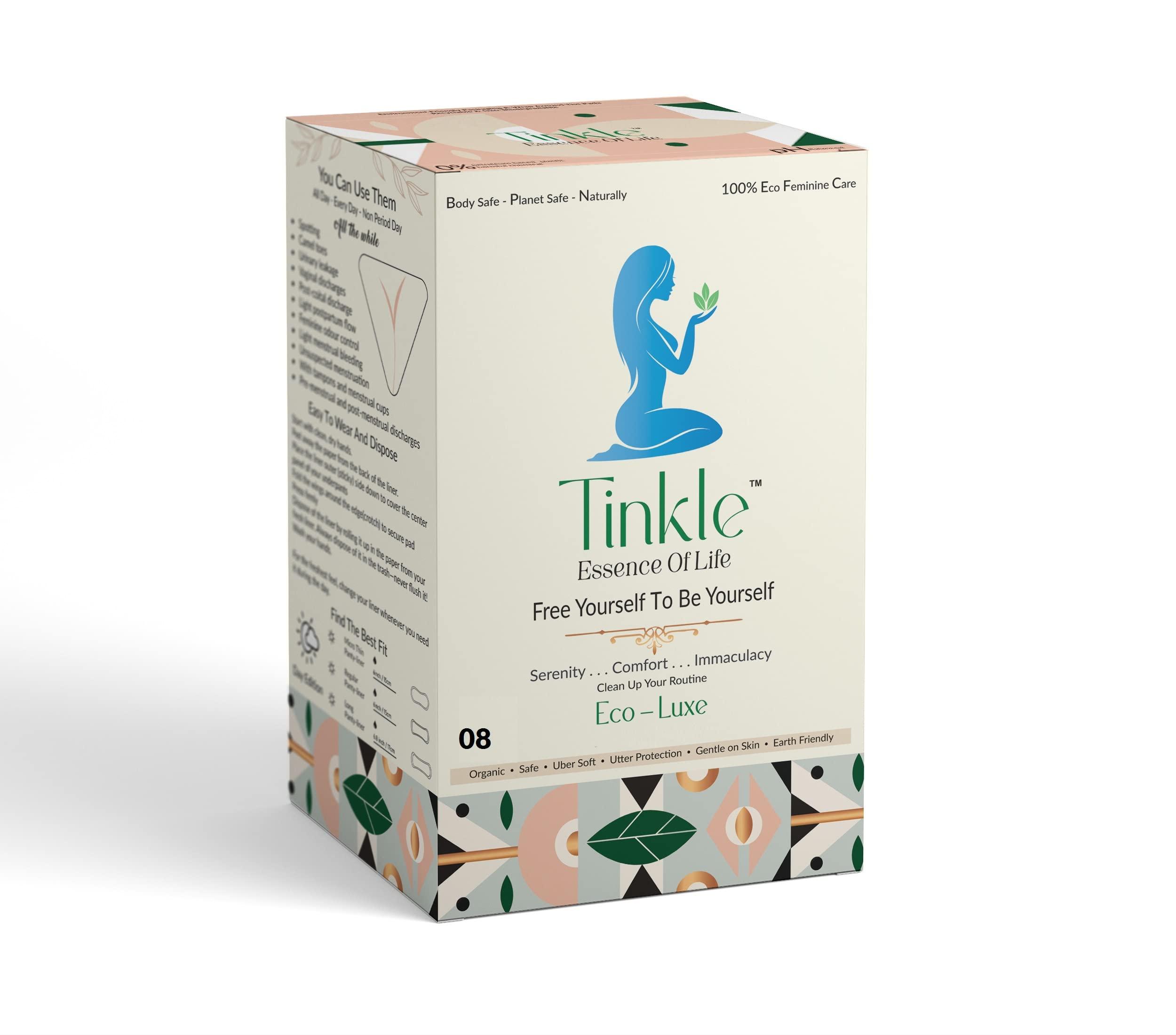 Tinkle Tinkle Eco-Luxe Organic Cotton Maternity Pads, XXXL, Pack of 16 Heavy Flow Sanitary Pads for Women After Delivery, Delivery Pads for Newmom, Soft Pads for After Delivery, Postpartum & Overnight Use (420mm)