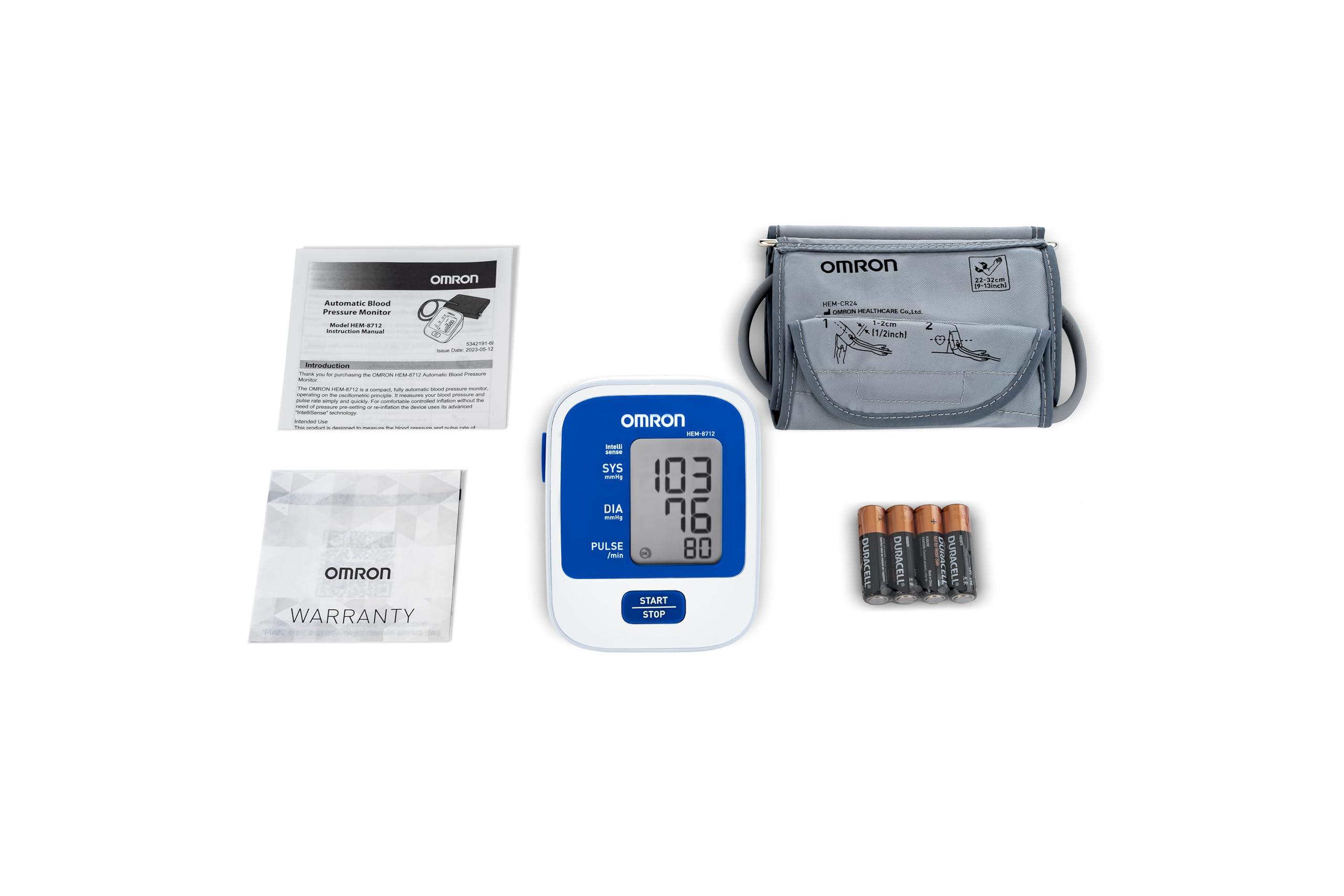 Omron Omron 8712 Automatic Blood Pressure Monitor (White and Blue)