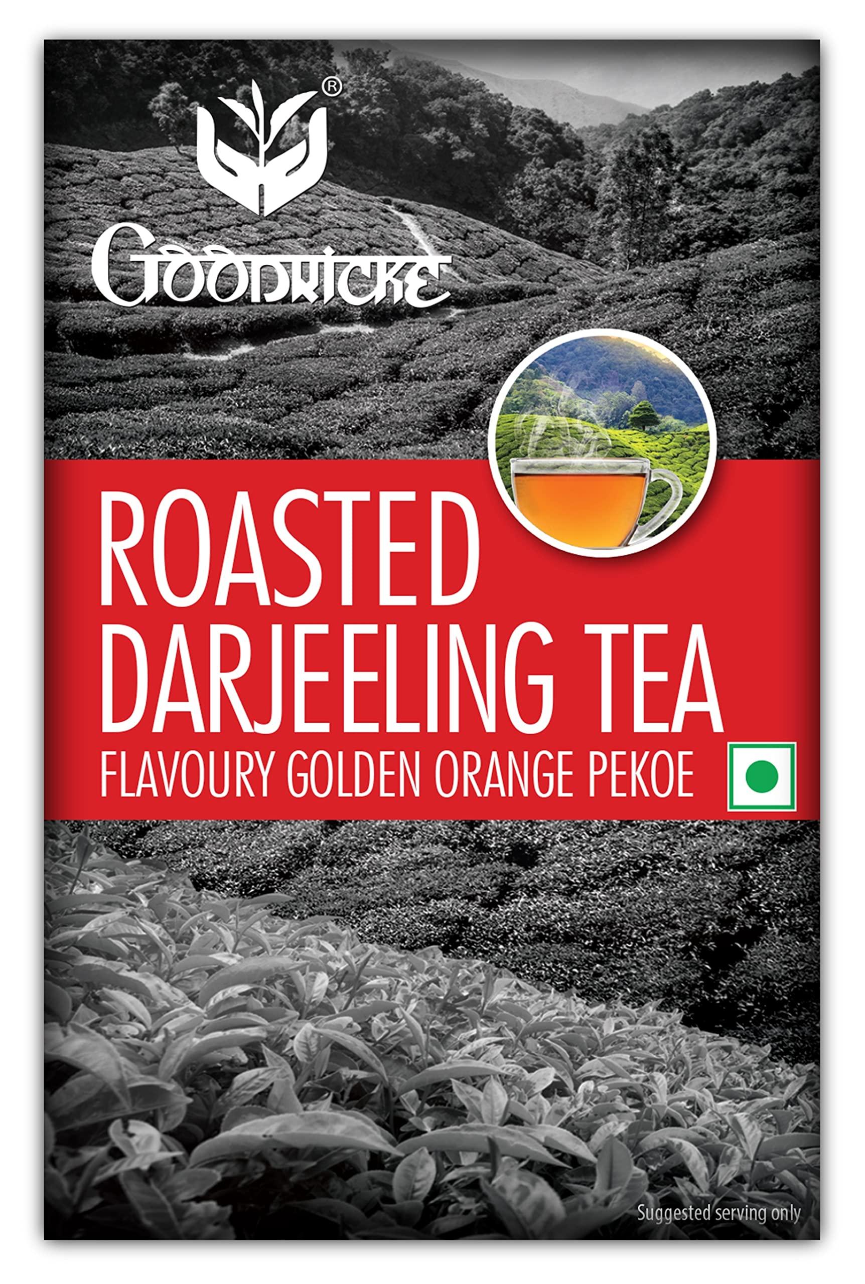 GOODRICKE GOODRICKE Roasted Darjeeling Tea - 100 gm (Pack Of 7) | 100% Pure & Original Long Leaf | Flavoury Golden Orange Pekoe | Darjeeling Black Tea