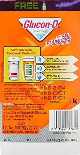 Glucon-D Glucon-D Instant Energy, Orange, 1Kg With Free Sipper Bottle Worth