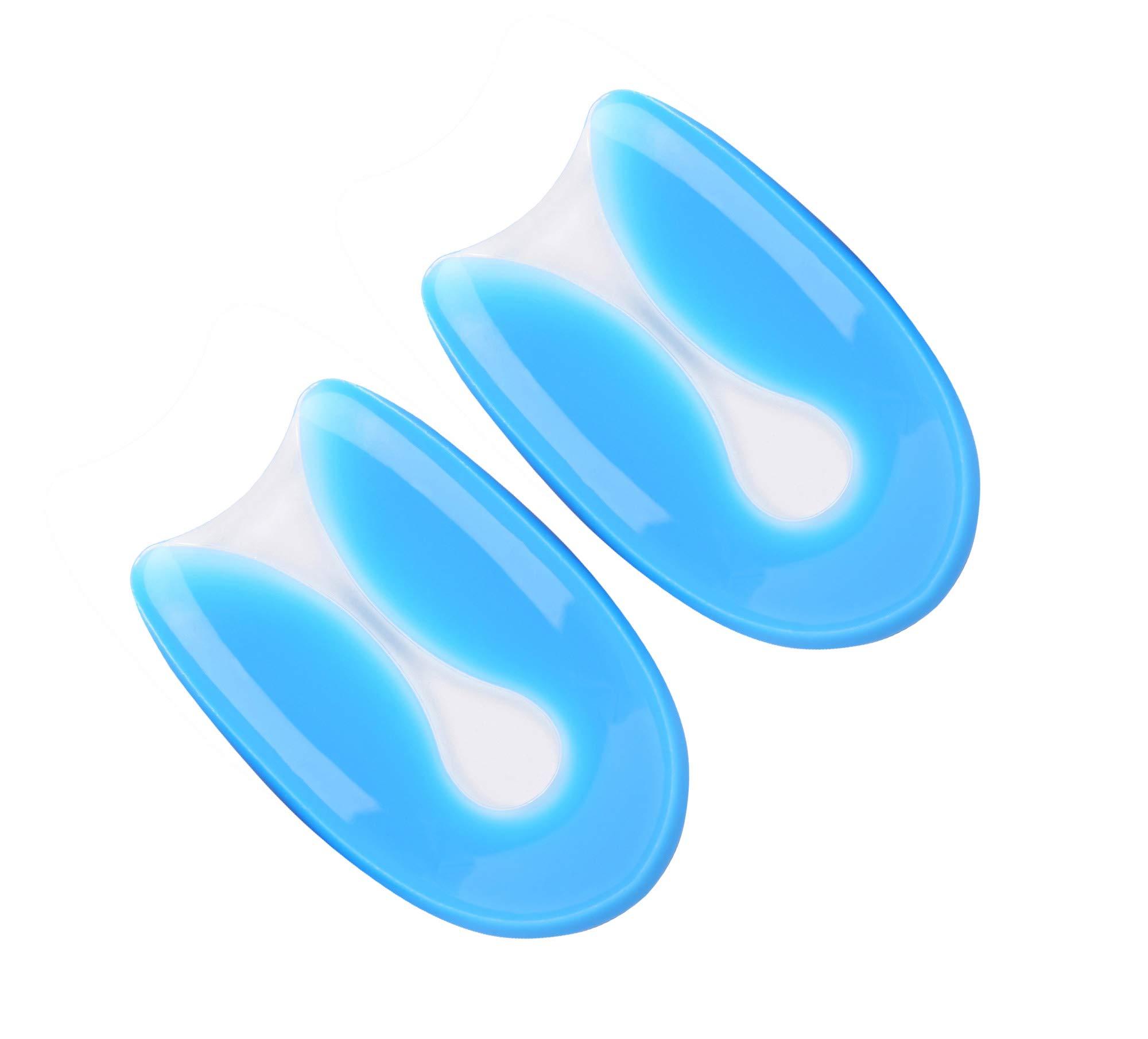 Edoneery Silicone Gel Heel Cups, Heel Pads for Plantar Fasciitis,Heel Spurs & Heel Pain Foot Care