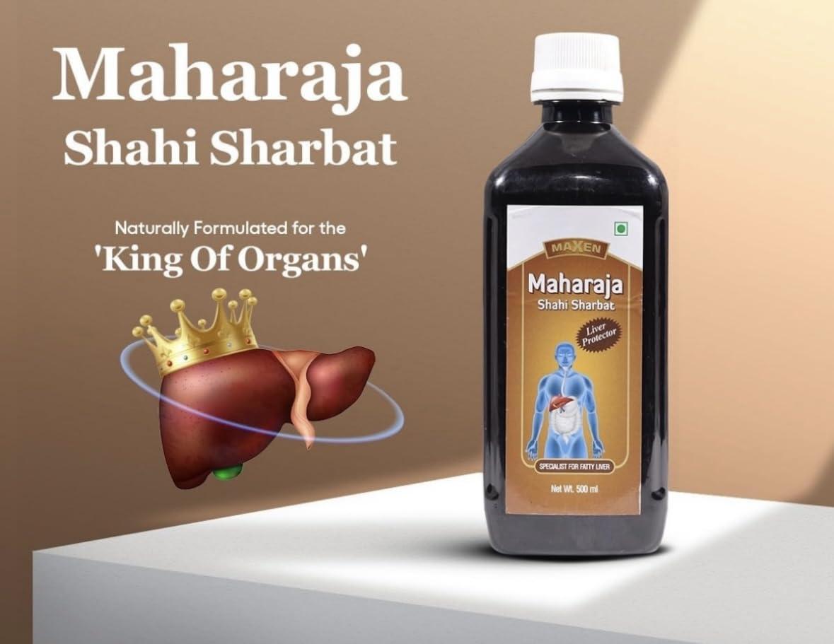 Dr. Jdee Ayurveda Maharaja Shahi Sharbat, Liver Protector, Cures Fatty Liver, Indigestion, Bloating, 123 Years of Trust