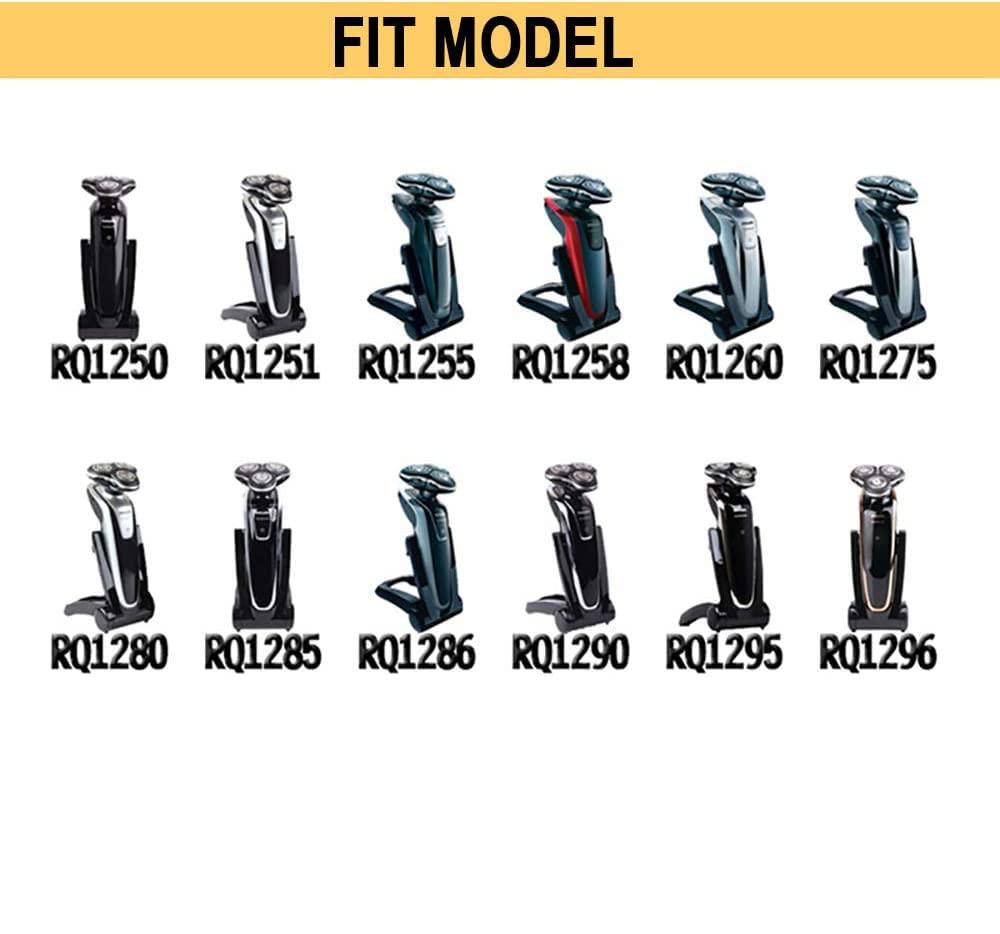Poweka Poweka Rq12 Replacement Shaver Head Compatible With Philips Norelco Rq11 Rq10 Sensotouch 3D 1260X 1280X 1290X Rq1180 Arcitec Razor Shaving Unit Triple 3D