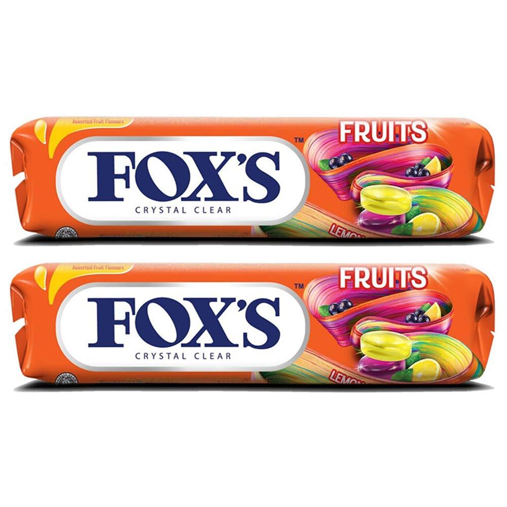 Fox\'s Fox\'s Crystal Clear Fruits Candy Stick, 1.34 oz / 38 g, 2 Pack
