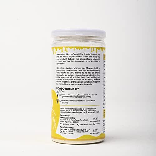 Monch Monch Camel Milk Powder - Camel Milk Powder For Height Growth - Freeze Dried, Banana Flavour (100g, Pack of 1)