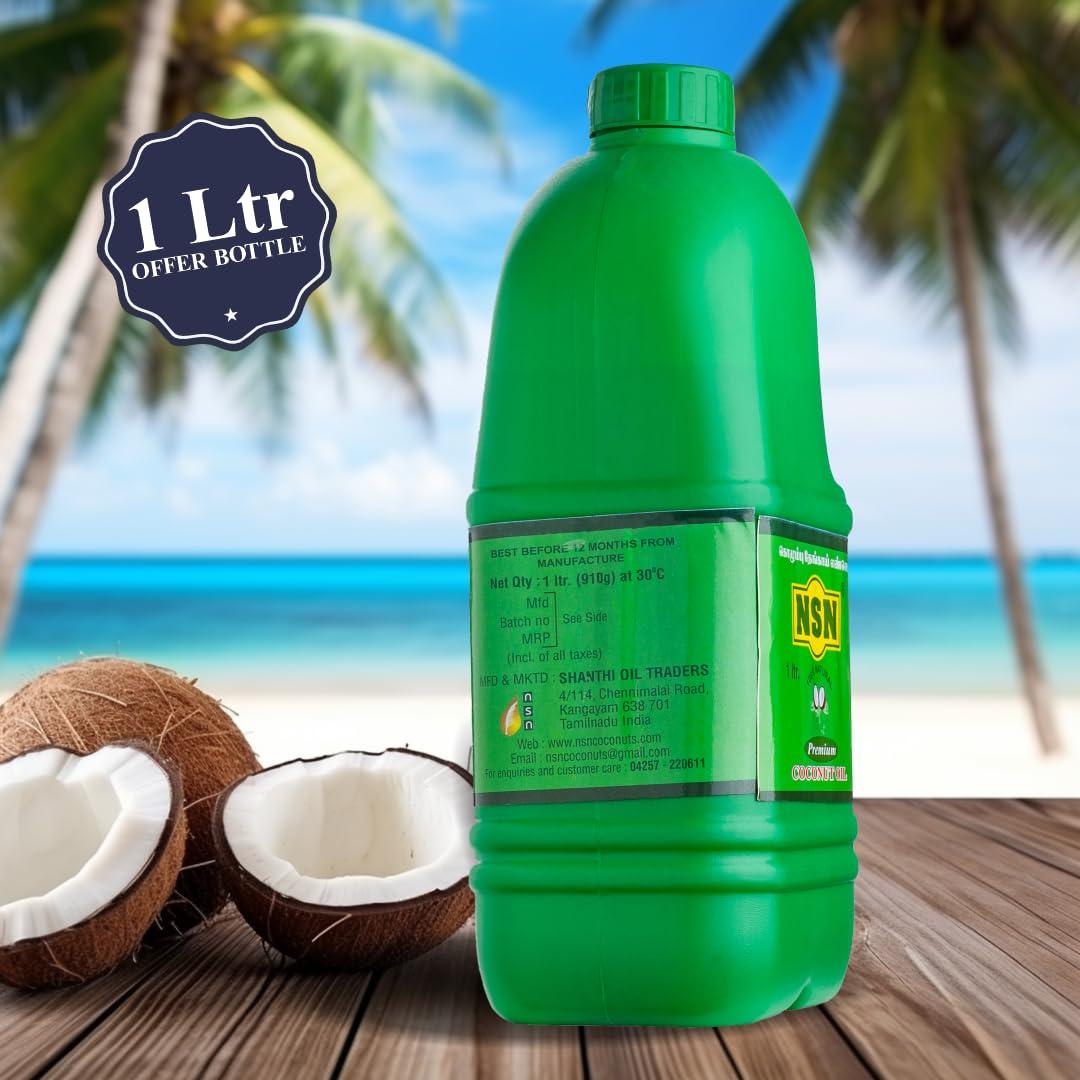 NSN NSN Premium Coconut Oil, 1000 ml