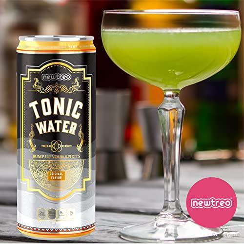 Newtreo Newtreo Tonic Water | Strong Quinine | Indian Tonic | Original Flavour | Pack of 6 x 250ml cans | 100% Recyclable cans