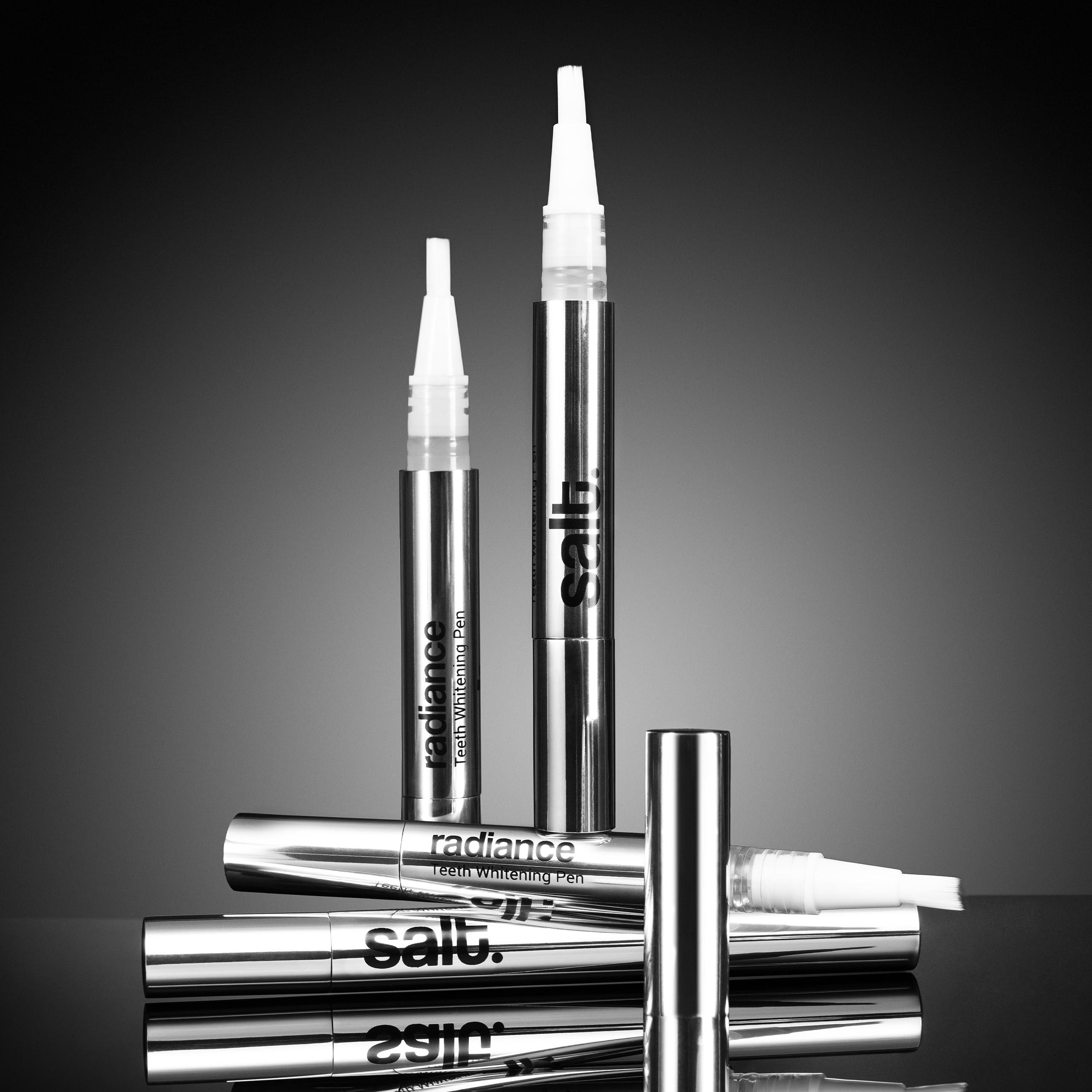 Salt Salt Radiance Teeth Whitening Pen | Control Stain Build-Up | Dental Maintenance & Brightening | Lemongrass Flavour | 2.5ml