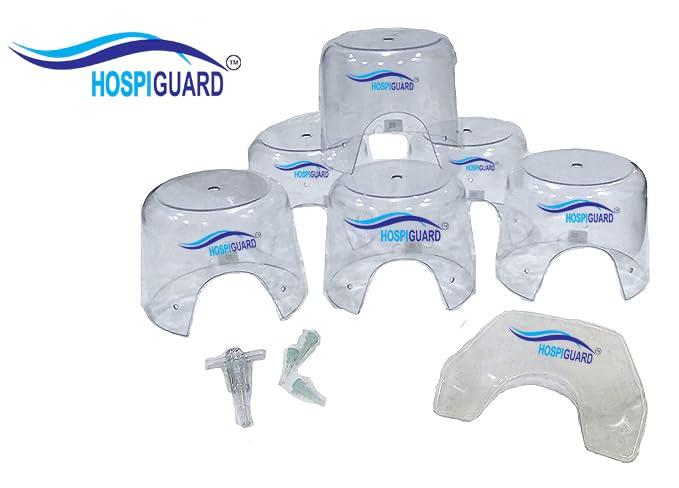 HOSPIGUARD HOSPIGUARD Oxygen Hood (LARGE), Seamless Construction, Unbreakable, for Newborn baby, Pediatric, NICU with Clear View for, Clinics, hospitals & Nursing Homes