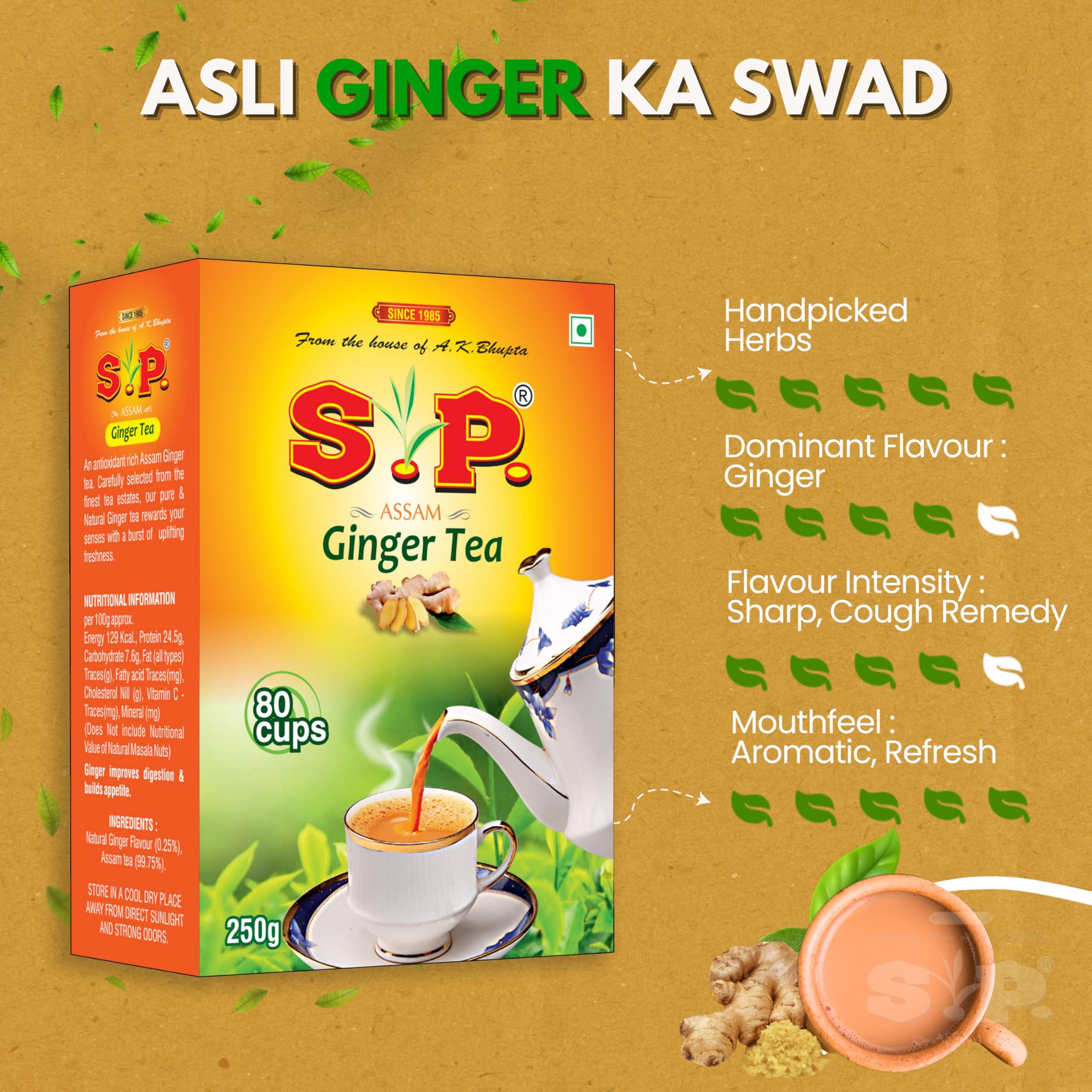 S. P. SUPER DUST TEA S. P. SUPER DUST TEA Super Premium Tea Combo | The Ultimate Assam Tea Combo With 7 Spices, Adrak & Elaichi Chai | 1Kg Combo, Powder