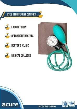 Acure ACURE Sphygmomanometer Aneroid Bp Monitor With Cuff And Brass Release Valve