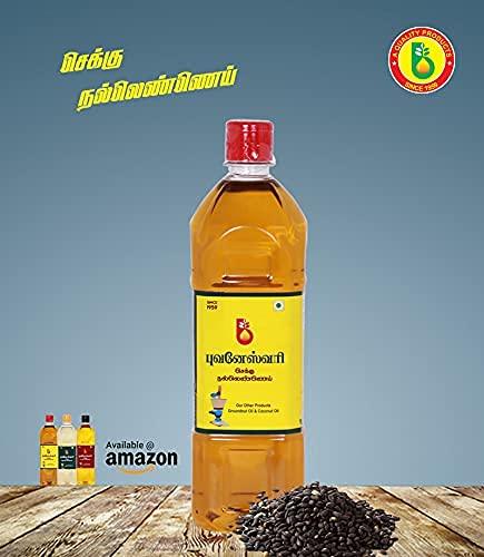 Bhuvanaeswari Bhuvanaeswari Cold Pressed Sesame Oil/Gingelly Oil, 1000 ml (Pack of 3)