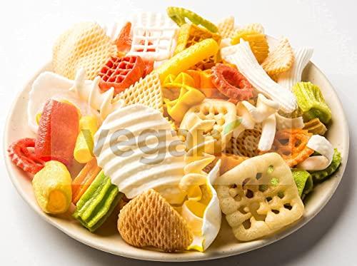 veganic Veganic Fryums Papad Ready To Fry Snack Chips | Free Tastemaker | Multicolour (20 in 1) Mix Imported Fryum Pack | Assorted Fryums (200.00)