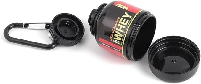 serveuttam Serveuttam Whey Protein Powder Container Keychain - Easy to Carry Protein Powder in Gym | Portable Funnel Supplement Powder (1)