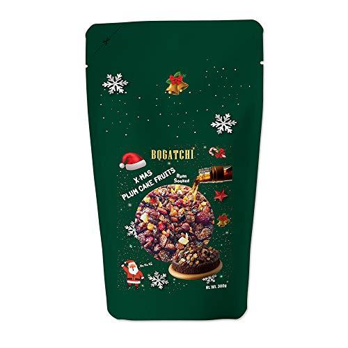 BOGATCHI BOGATCHI Plum Cake Mix - Pre-Soaked Dry Fruits Tutty Fruity, Cashews, Raisins, Dates, Dry Ginger, Orange Peel, Cherry , 300g + Dark Chocolate Chips, 50g