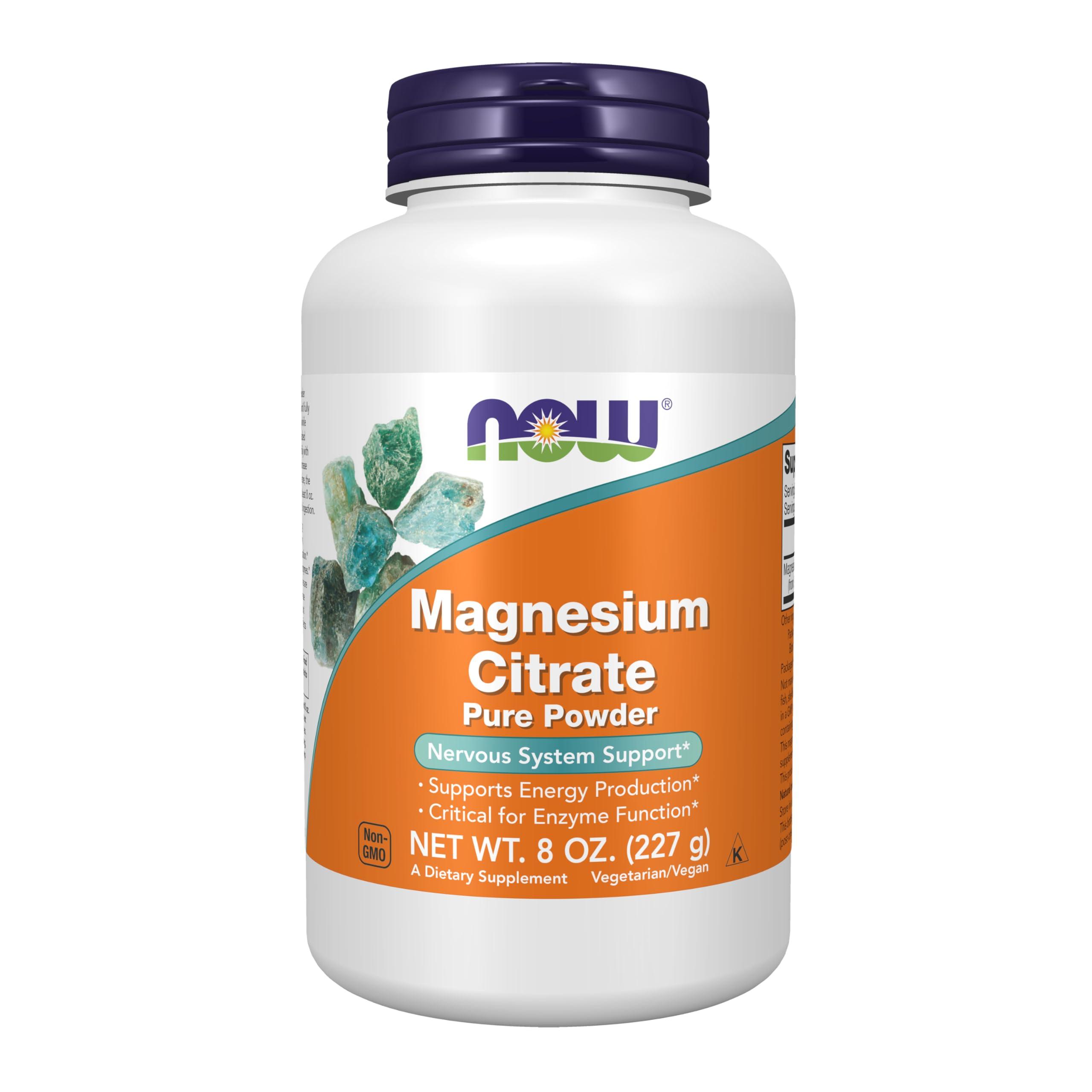 Now Foods Now Foods, Magnesium Citrate, 100% Pure Powder, 8 Oz (227 G)