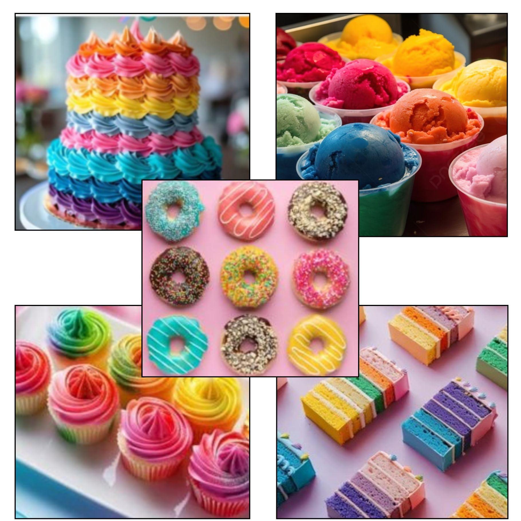 Papilon Food Flavours & Colours Papilon Pack of 7 Liquid Food Colours 20ml each.