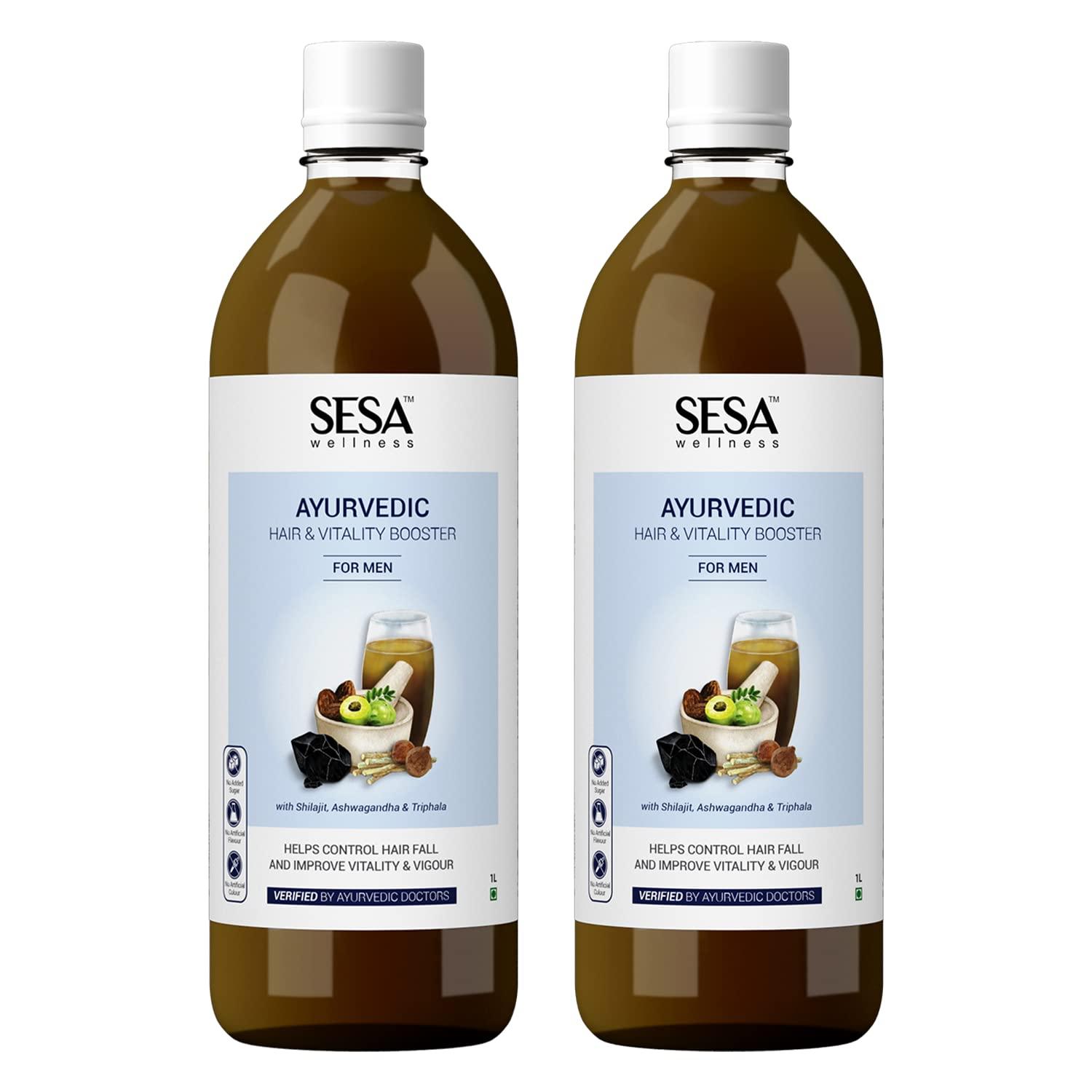sesa Sesa Ayurvedic Juice for Men with Shilajit, Ashwagandha & Triphala - Pack of 2