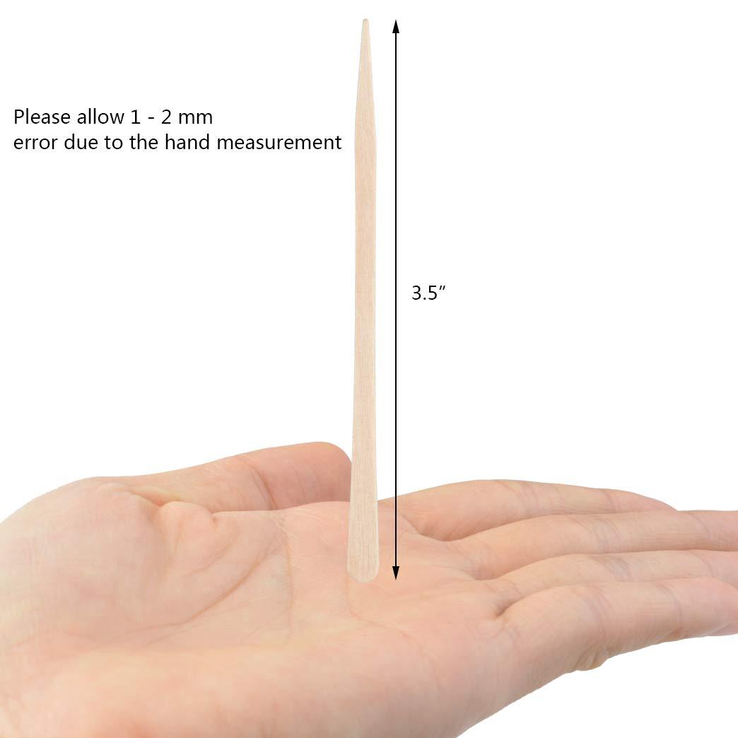 1000 1000 Pieces Small Wax Sticks Wood Waxing Spatulas Applicator Sticks Wooden Craft Sticks Hair Nose Wax Stick for Hair Body Eyebrow Removal