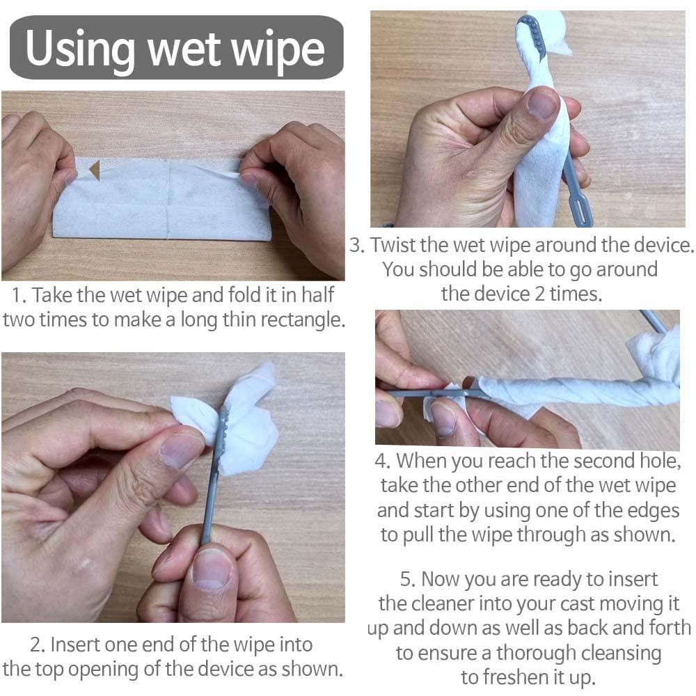 SC SCRATCH 'N' CLEAN SC SCRATCH 'N' CLEAN Cast Scratcher,Cleaner/Sanitizer And Hook For Itching And Cleansing Cast Covered Arms And Legs