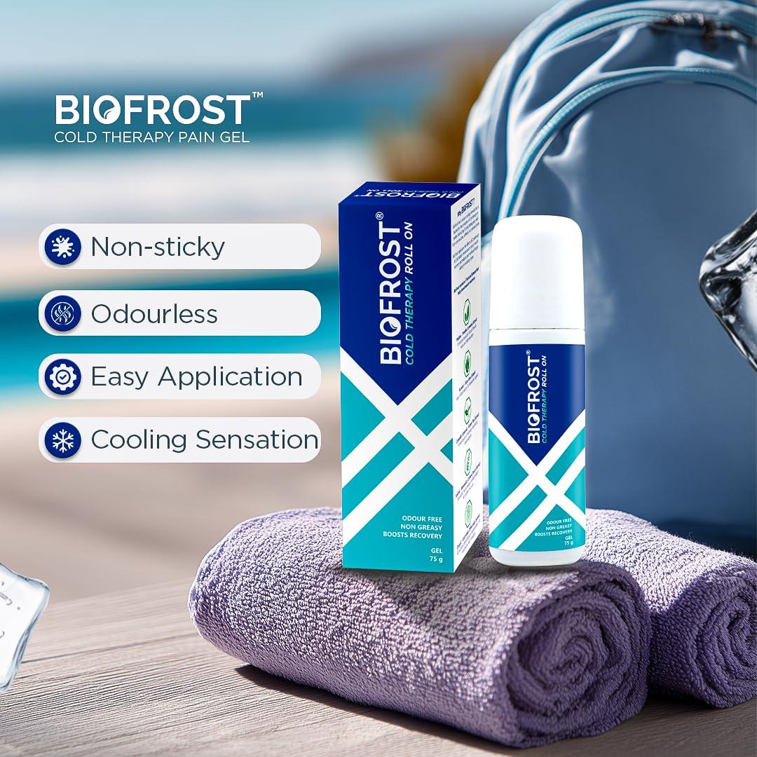 BioFROST BioFrost Cold Therapy Roll on Gel - Odour Free Non Greasy - 75 Gm