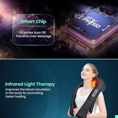 Dr Physio Dr Physio (USA) Electric Heat Shiatsu Machine Body Massagers (for Cervical Neck Shoulder & Back Pain Relief)