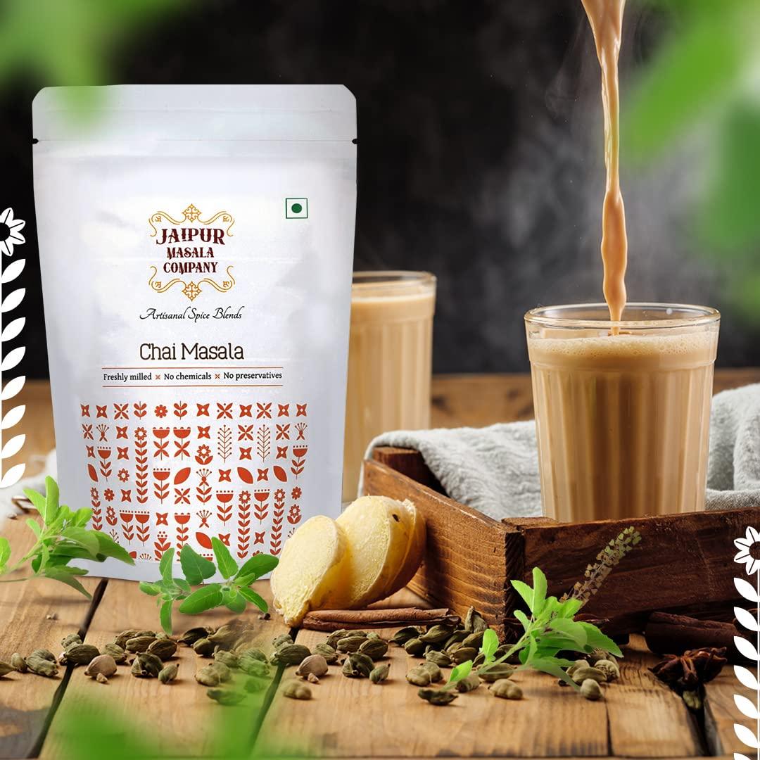 Jaipur Masala Company Jaipur Masala Company Chai Masala 100 Gm | 100% Natural, 9 Premium Spices, For Kadak Masala Chai, Powder