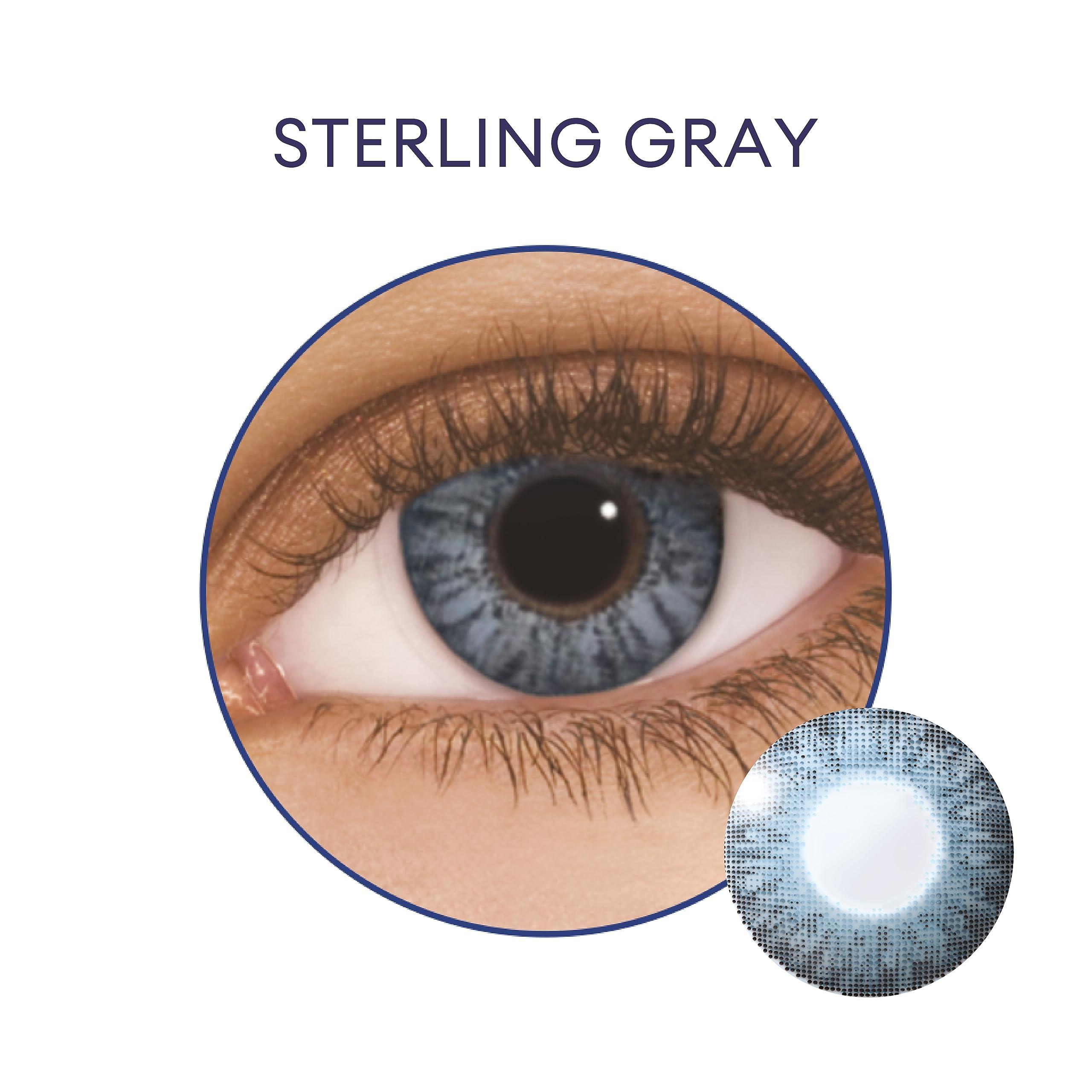 ALCON Alcon AirOptix Colors - Monthly Color Contact Lenses (-06.00, Brilliant Blue, Pack of 2)