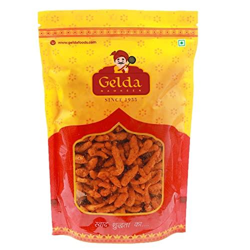 Gelda Namkeen Gelda Namkeen - Kadak Teekha Bhujia (Crorepati Sev), Spicy Namkeen, Authentic Regional Taste of Indore, Party Snack - 500gm