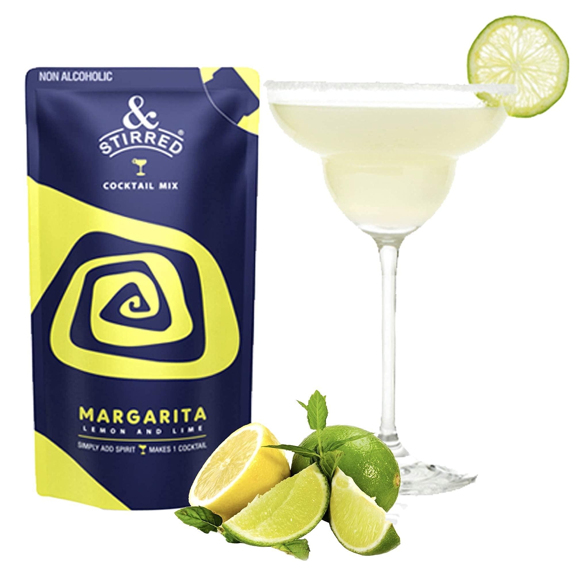 &STIRRED COCKTAIL MIX &Stirred Cocktail Mix - Assorted Pack for Vodka, Rum & Tequila Cocktail Mixer (Combo Pack of 8) Made with Real Fruits No Preservatives / No Artificial Sweeteners Makes 8 Drinks